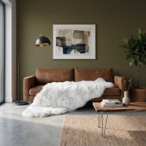 XXL Patchwork Schaffellteppich Weiß – 160 × 80 cm