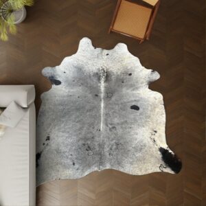 Kuhfell-Teppich Salt and Pepper 260x220 cm. KOLOSSAL