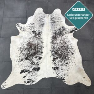 Kuhfell Teppich Salt and Pepper Detailansicht natürliche Zeichnung