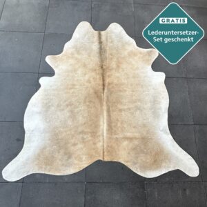 Kuhfell-Teppich camel 200x190 cm. KLEIN