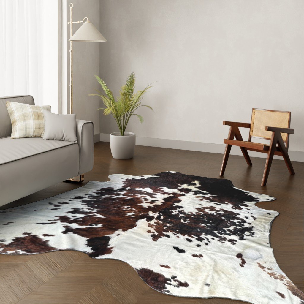 Kuhfell-Teppich Tricolor 270x240 cm. KOLOSSAL