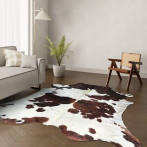 Kuhfell-Teppich Tricolor 250x220 cm. RIESIG