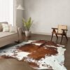 Kuhfell-Teppich Tricolor 250x220 cm. RIESIG
