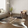 Kuhfell-Teppich dunkelbraun camel Cognac 250x230 cm. RIESIG / SPEZIAL