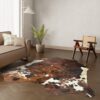 Kuhfell-Teppich Tricolor 240x200 cm. XL-EXTRA