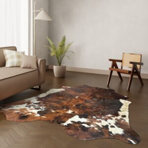 Kuhfell-Teppich Tricolor 240x200 cm. XL-EXTRA