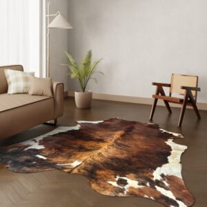 Kuhfell-Teppich Tricolor 240x210 cm. XL-EXTRA