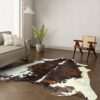 Kuhfell-Teppich Tricolor 250x220 cm. RIESIG
