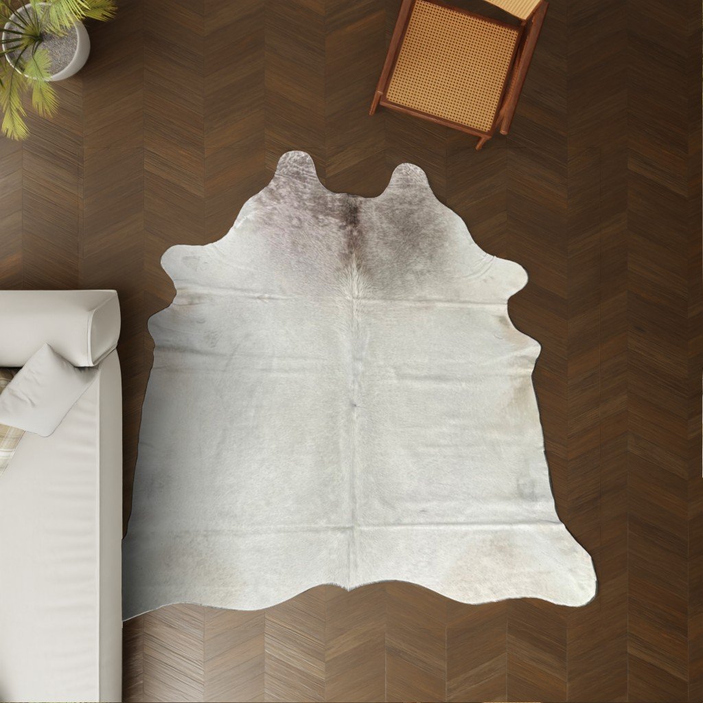Kuhfell-Teppich Creme 240x230 cm. XL-EXTRA