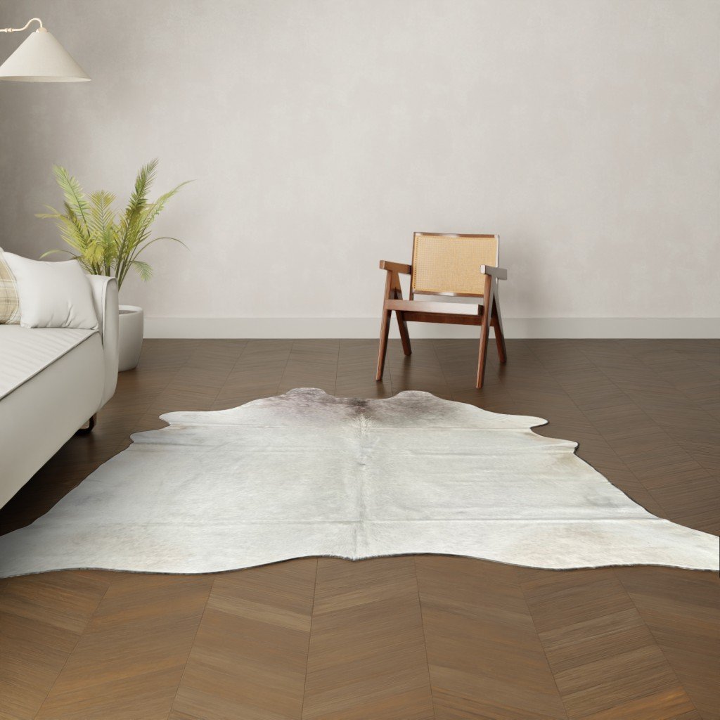 Kuhfell-Teppich Creme 240x230 cm. XL-EXTRA