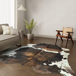 Kuhfell-Teppich Tricolor 260x230 cm. KOLOSSAL