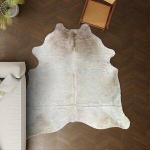 Kuhfell-Teppich Creme 260x220 cm. KOLOSSAL
