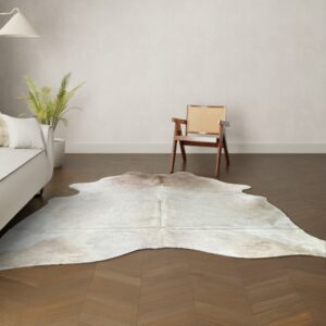 Kuhfell-Teppich Creme 260x220 cm. KOLOSSAL