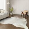 Kuhfell-Teppich Creme 260x220 cm. KOLOSSAL