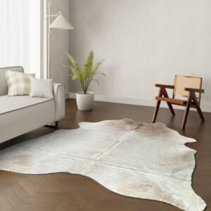 Kuhfell-Teppich Creme 260x220 cm. KOLOSSAL