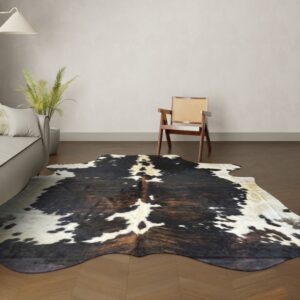 Kuhfell-Teppich Tricolor 300x270 cm. KOLOSSAL