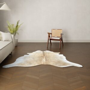 Kuhfell-Teppich camel 200x190 cm. KLEIN