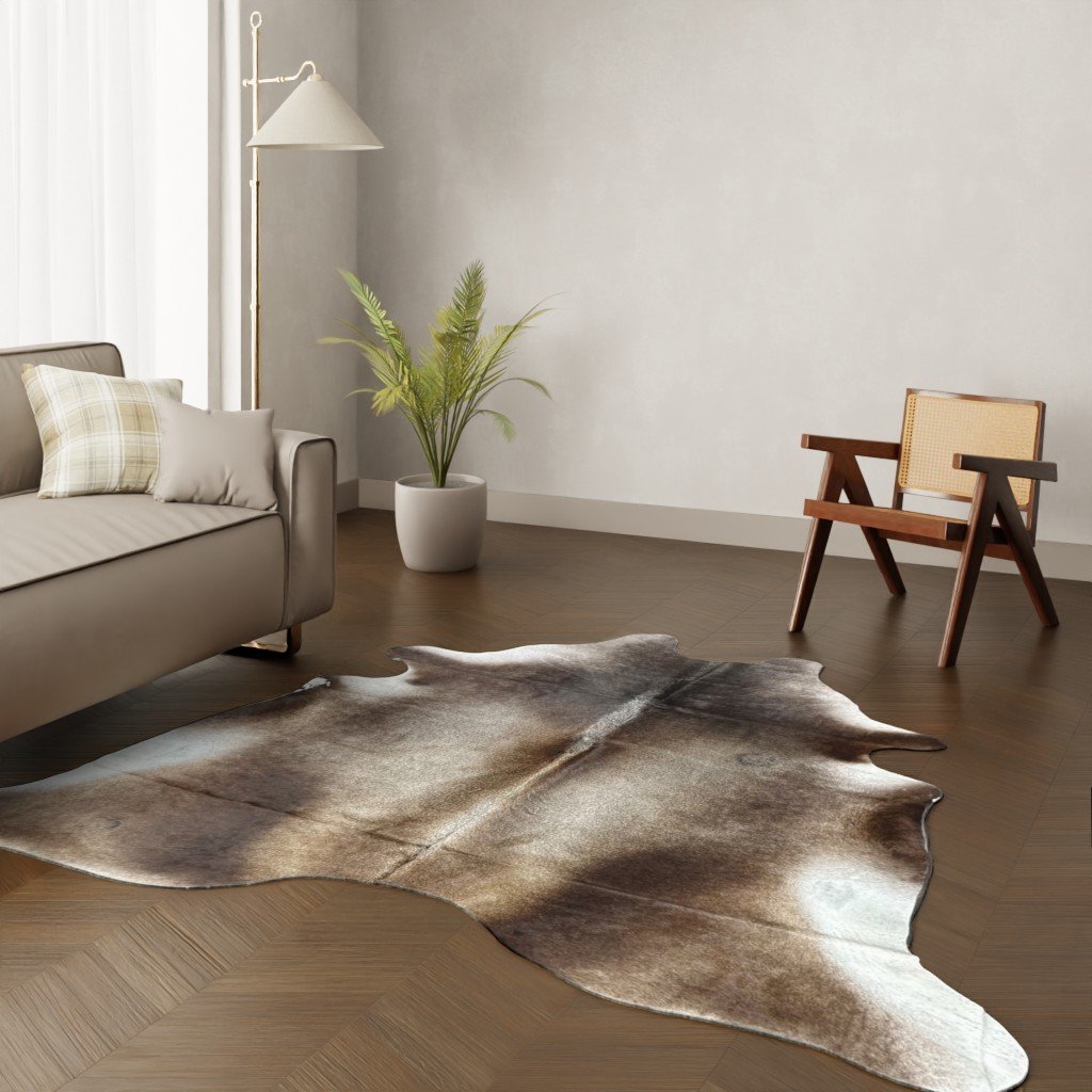 Kuhfell-Teppich camel 240x220 cm. XL-EXTRA / SPEZIAL