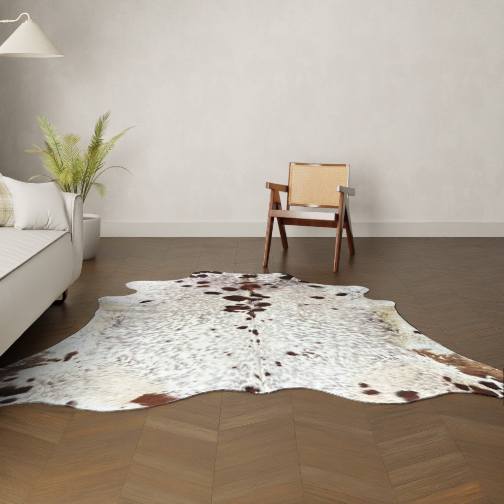 Kuhfell-Teppich Tricolor 240x200 cm. XL-EXTRA