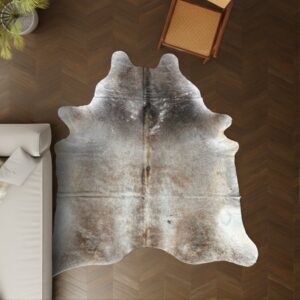 Kuhfell-Teppich beige hellbraun camel 250x210 cm. RIESIG / SPEZIAL