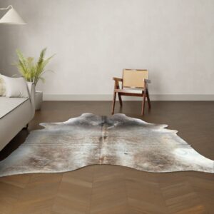 Kuhfell-Teppich beige hellbraun camel 250x210 cm. RIESIG / SPEZIAL